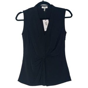 NWT Reiss Sleeveless Blouse - Black Size 0